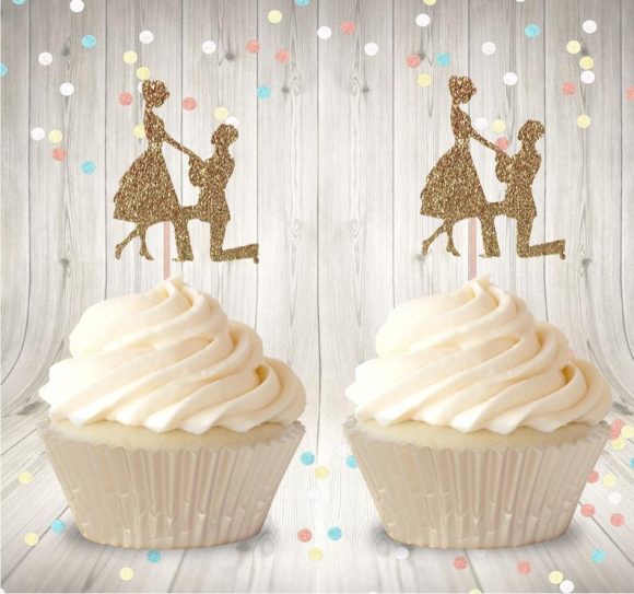 Bridal Shower Cupcake Toppers