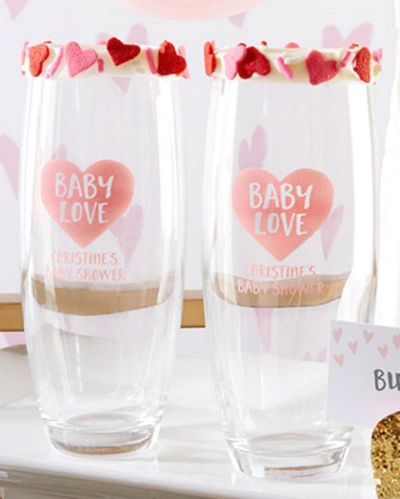 Girl Baby Shower Party Favors Glasses