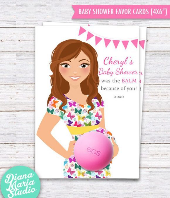 Girl Baby Shower Party Favor Lip Balm