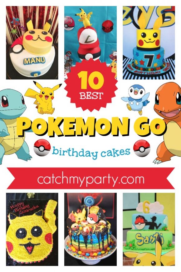 10 Best Pokemon Go Birthday Cakes