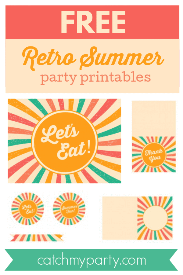 Download Free Retro Summer Printables