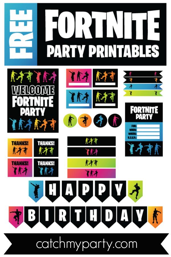 Best FREE Fortnite Printables for You to Download! Catch My Party