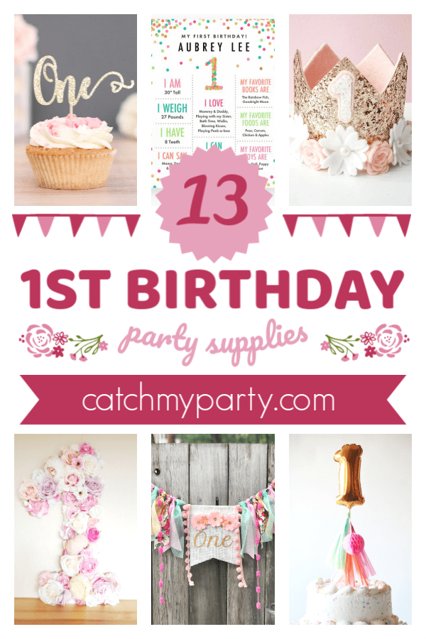 The Most Perfect Girl 1st Birthday Party Supplies