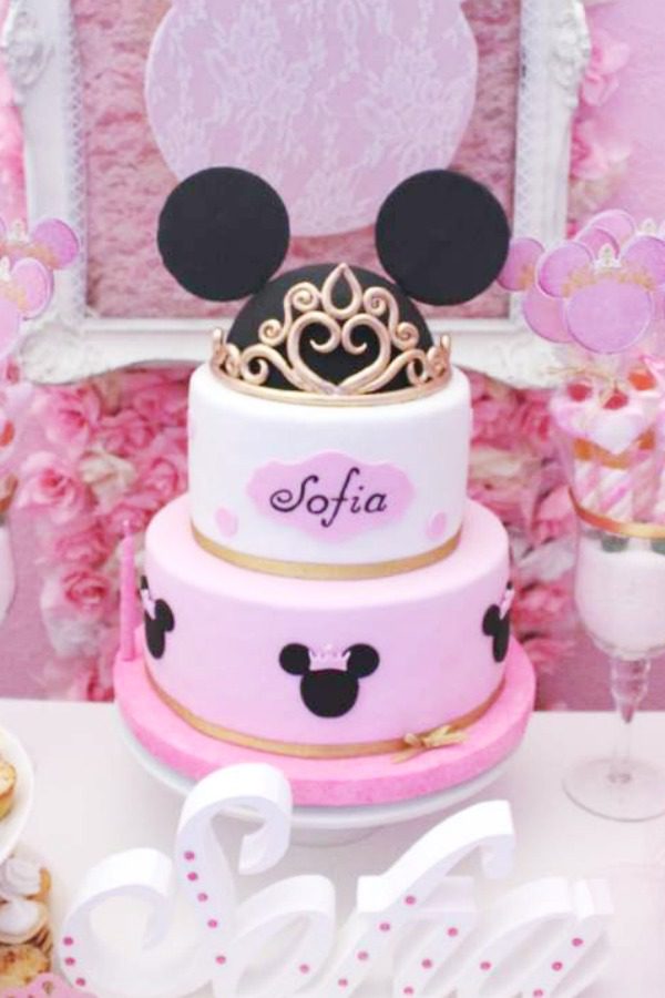 Princess Minnie Mouse Birthday Cake