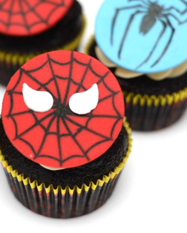 Spiderman Cupcakes