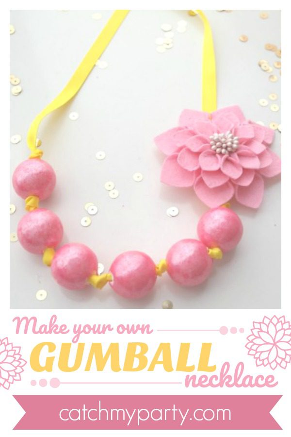 Make your own Gumball necklace collage