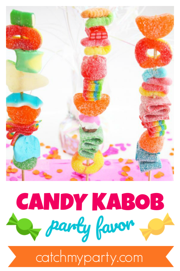Make a Quick and Easy Candy Kabob Party Favor DIY!