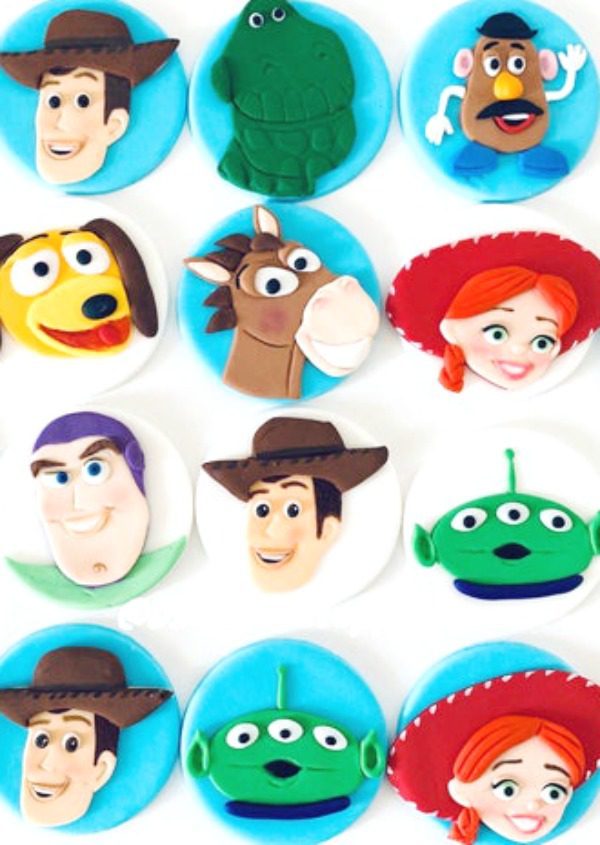 Fondant Toy Story Cupcake Toppers