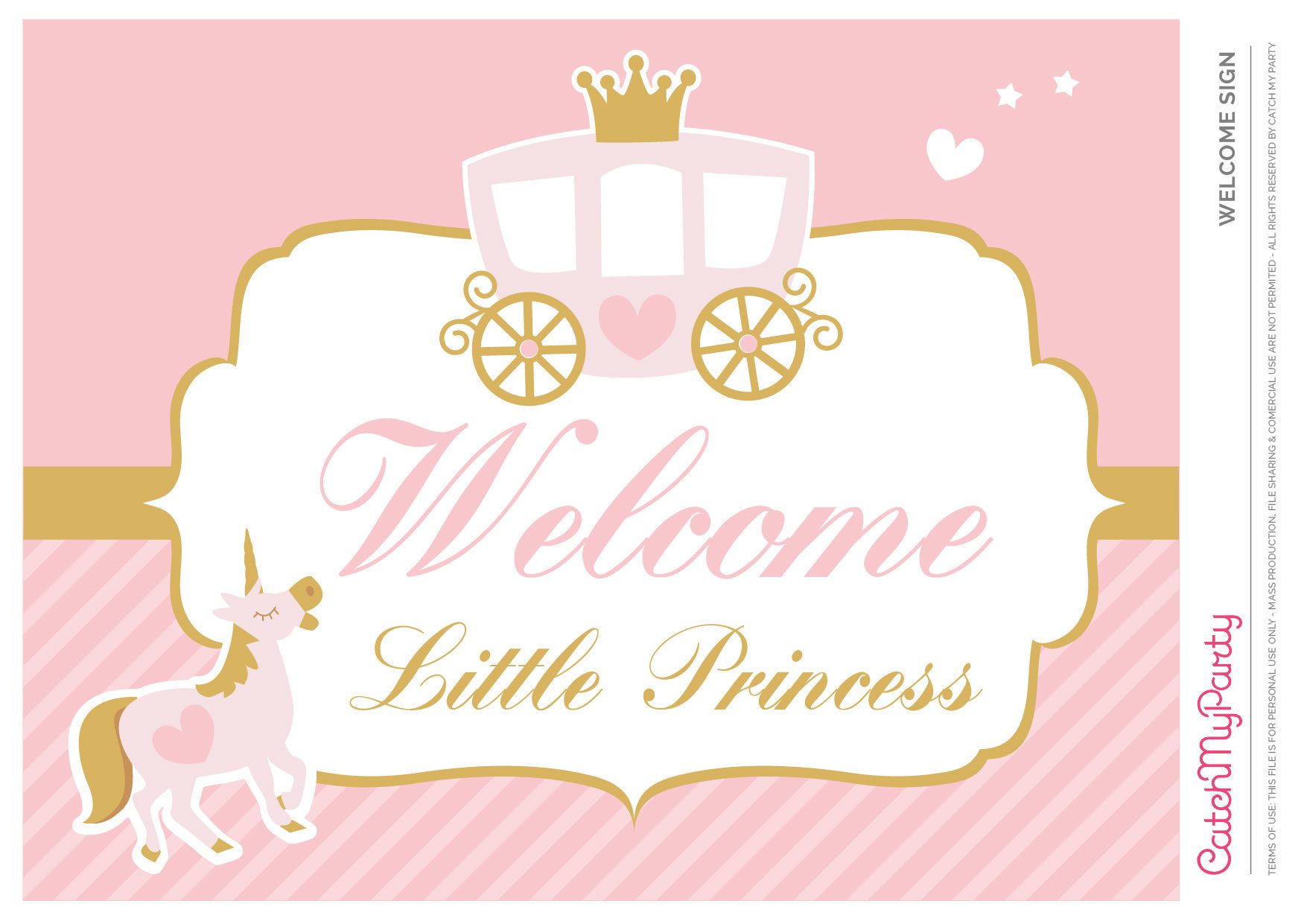 Little Princess Welcome Signs