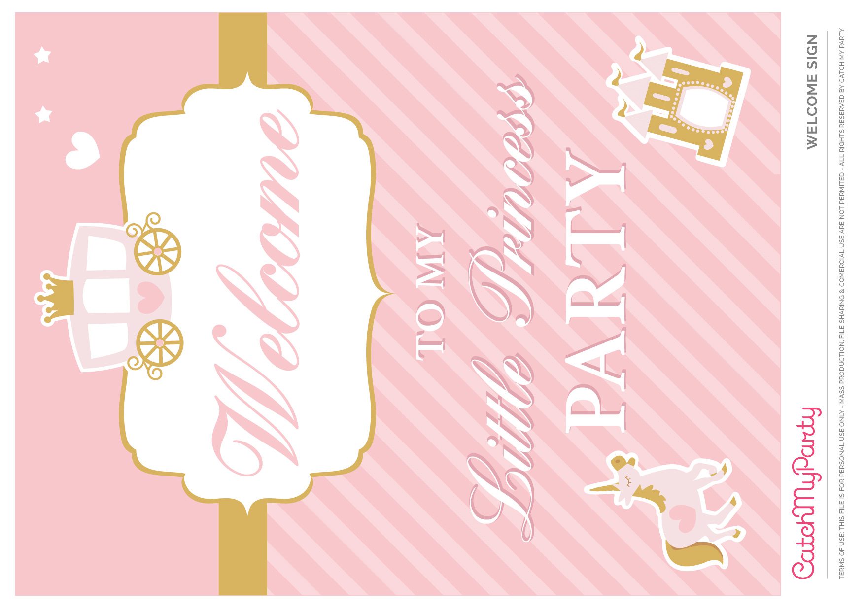 Little Princess Welcome Signs