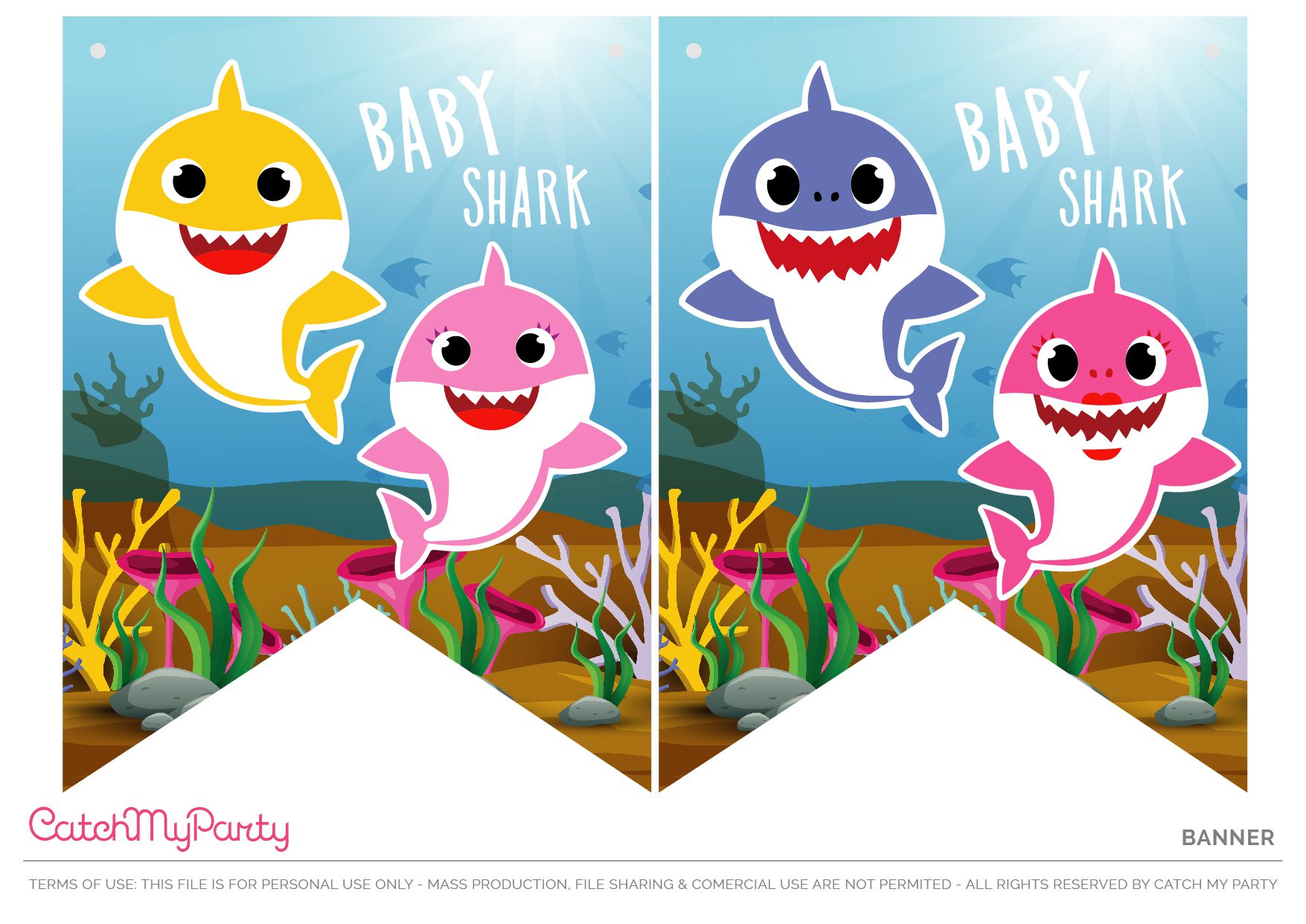 babyshark printables-12 - The Catch My Party Blog The Catch My Party Blog