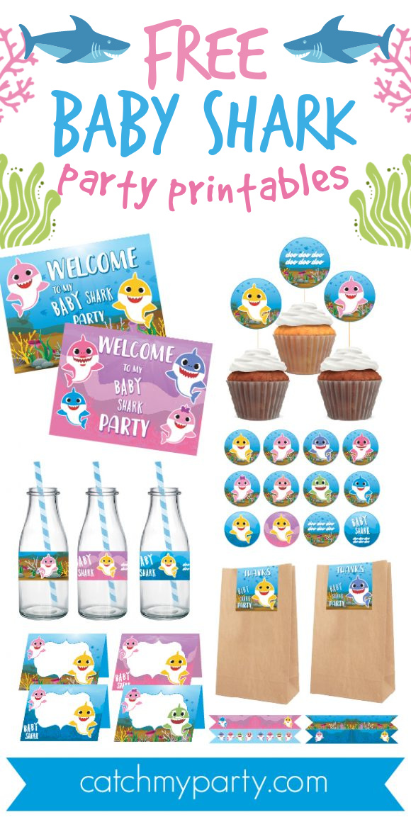 FREE Baby Shark Party Printables