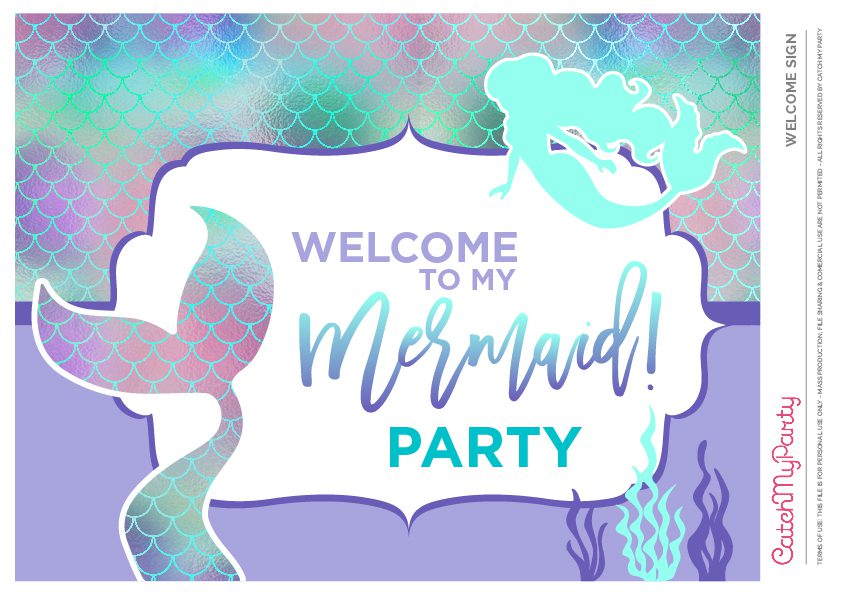 Mermaid Printables 08 The Catch My Party Blog The Catch My Party Blog