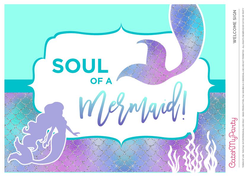 Mermaid Printables 14 The Catch My Party Blog The Catch My Party Blog