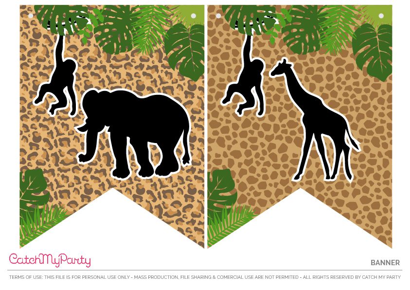 Download These Free Jungle Safari Printables Now - Banner