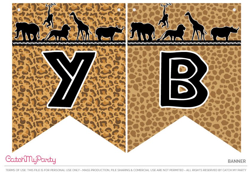 Download These Free Jungle Safari Printables Now - Banner