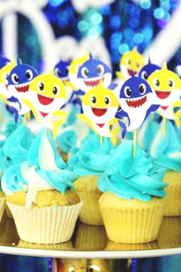 Baby Shark Cupcakes