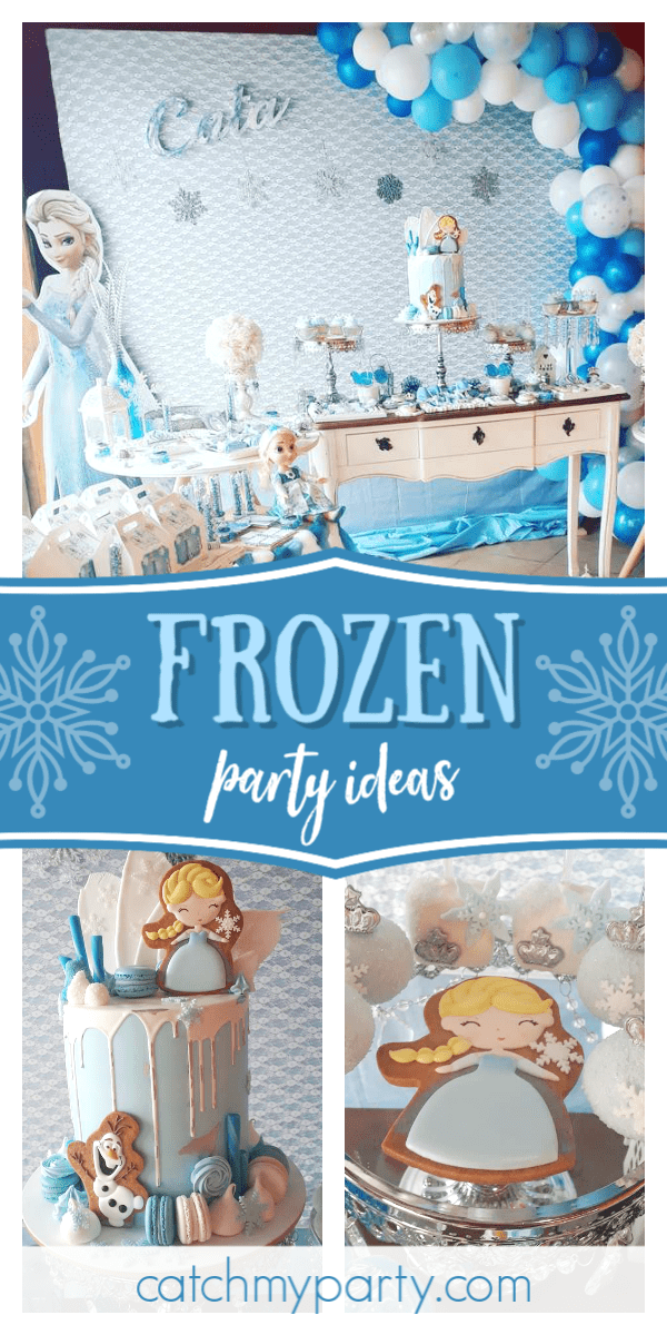 Collage of an Adorable Frozen Birthday Party