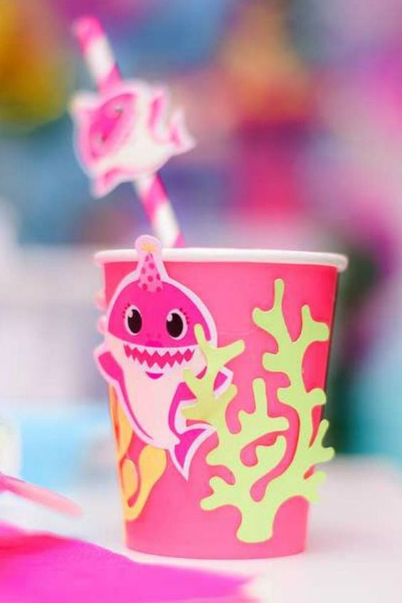 Baby Shark Paper Cups