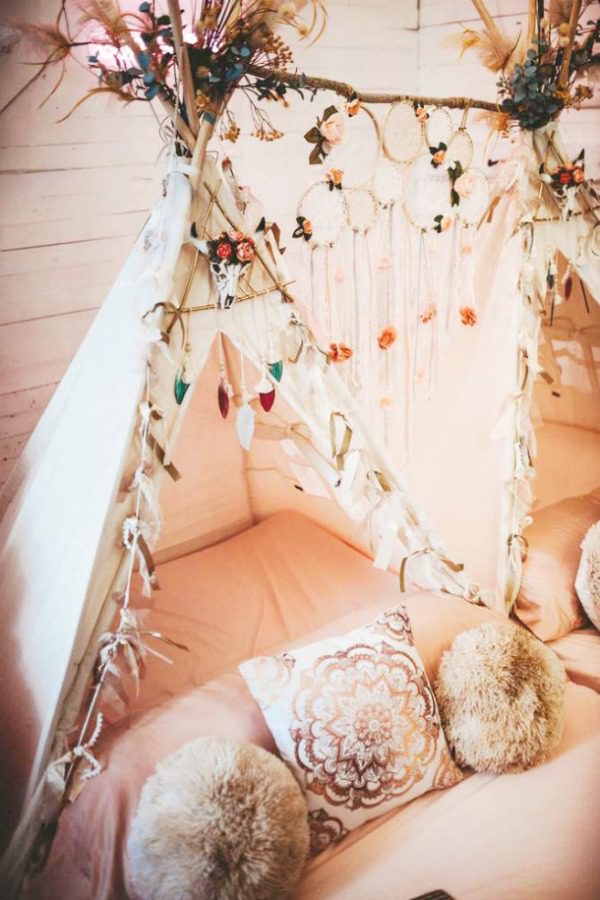 Boho Chic Sweet 16 Teepees