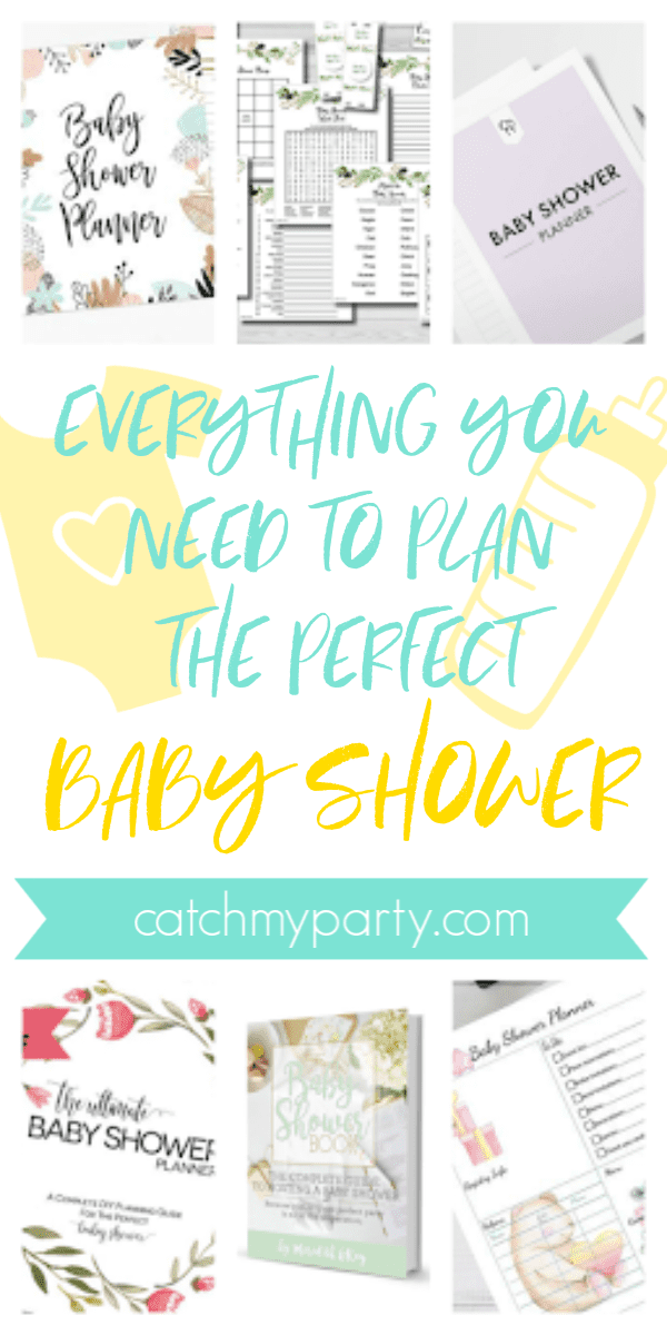 Collage of Everything You Need to Plan the Perfect Baby Shower!