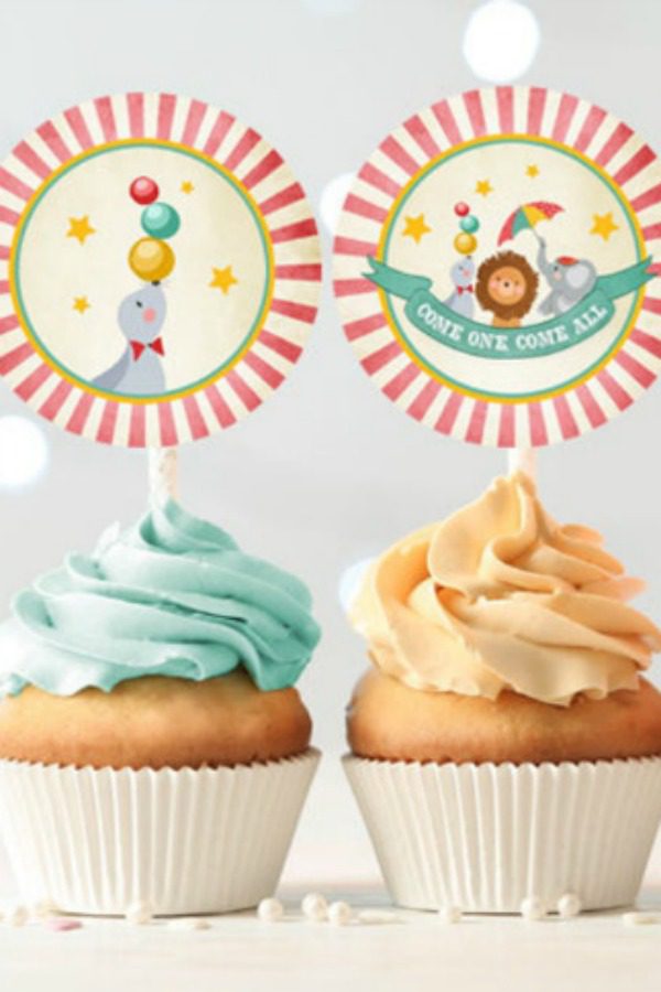 Carnival Cupcake Toppers