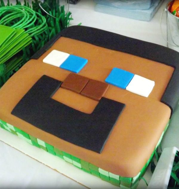 Steve Minecraft Cake