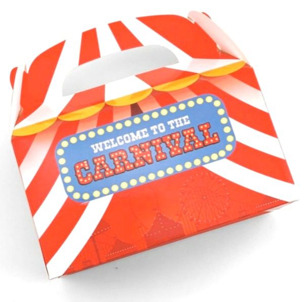 Carvival Tent Party Favor Box 