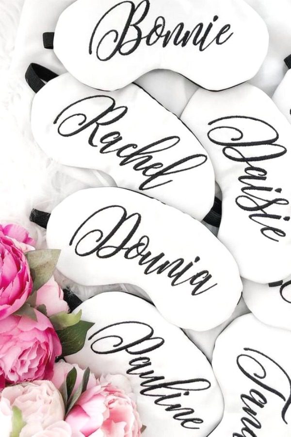 Beautiful Personalized Sleeping Mask Party Favors