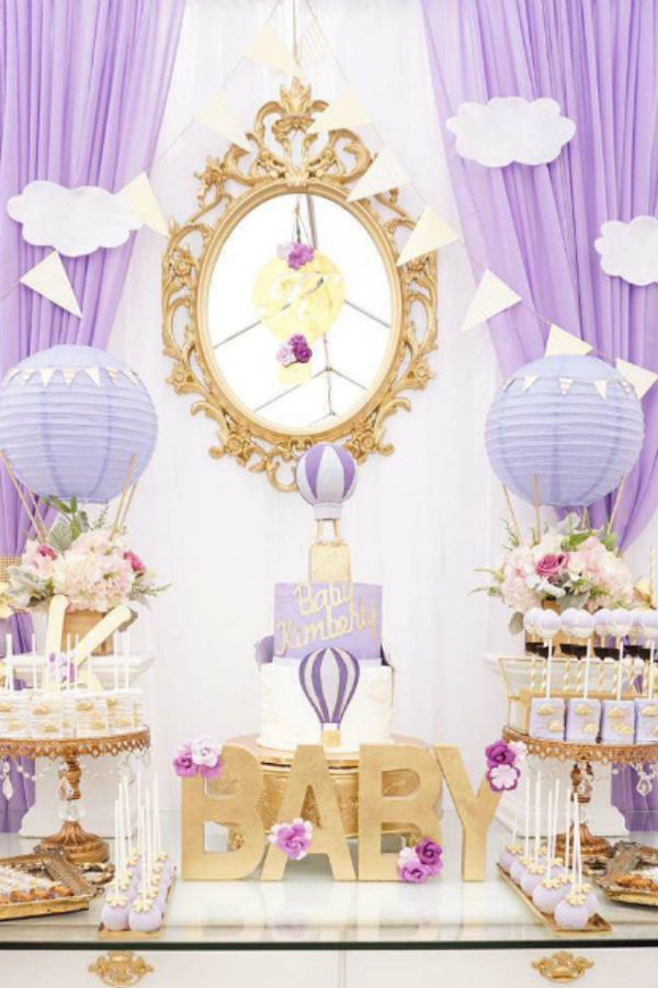 Hot Air Balloon themed baby shower