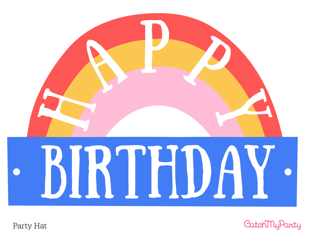 Free Printable Happy Birthday Hat | CatchMyParty.com