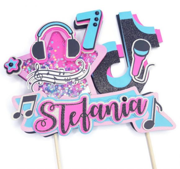 TikTok Party Supplies - Cake Topper