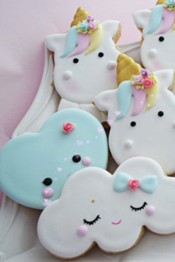Unicorn Baby Shower Cookies