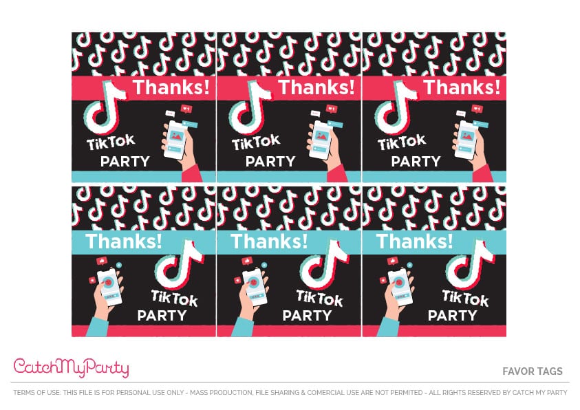 TikTok-Printables-Set-11 - The Catch My Party Blog The Catch My Party Blog