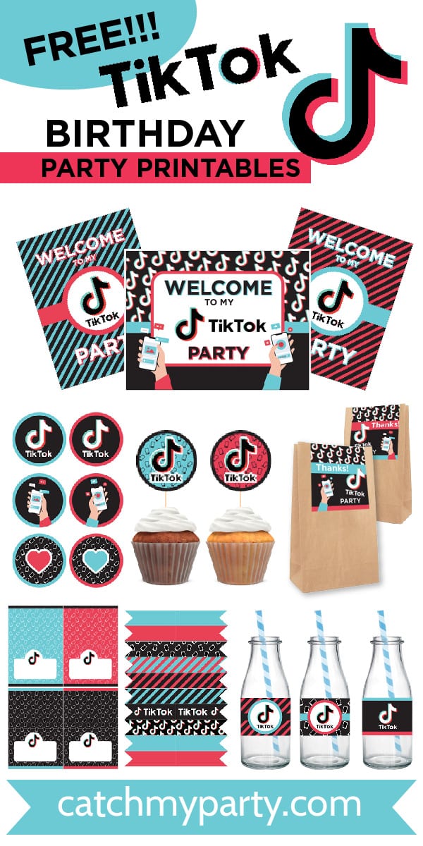 TikTok-free-printables-Pinterest-Image-1 - The Catch My Party Blog The ...