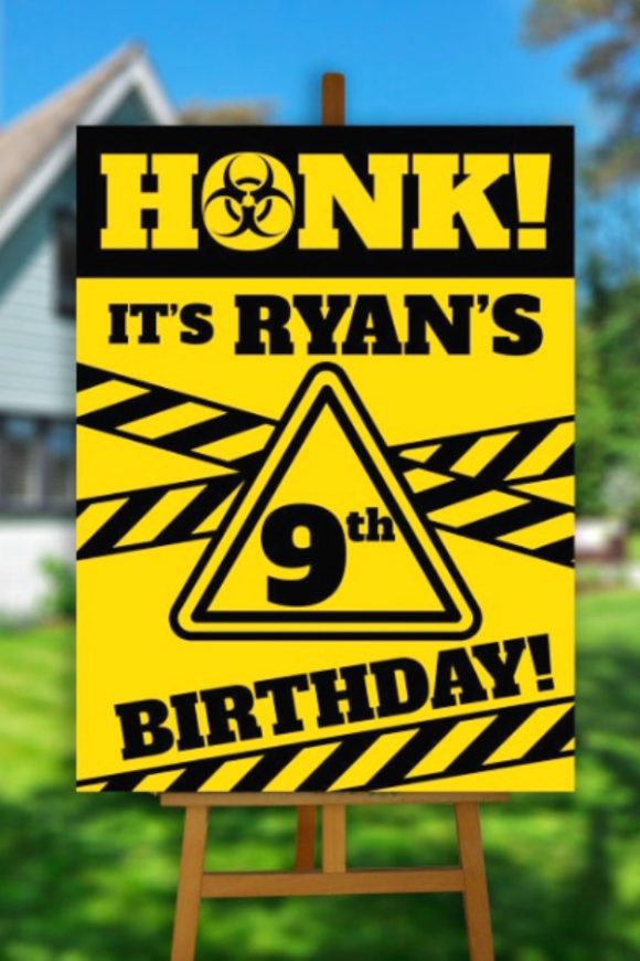'Honk' Quarantine Party Sign
