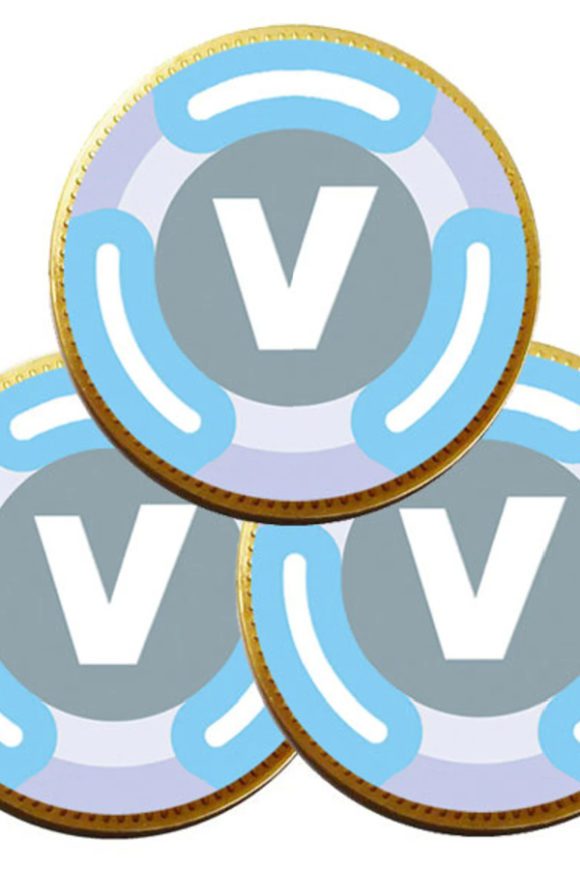 V Bucks Chocolate Coin Stickers