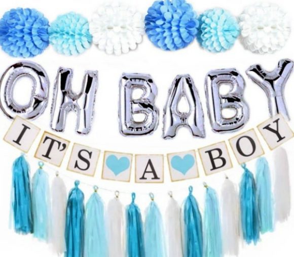 Drive-By Boy Baby Shower Party Decorations