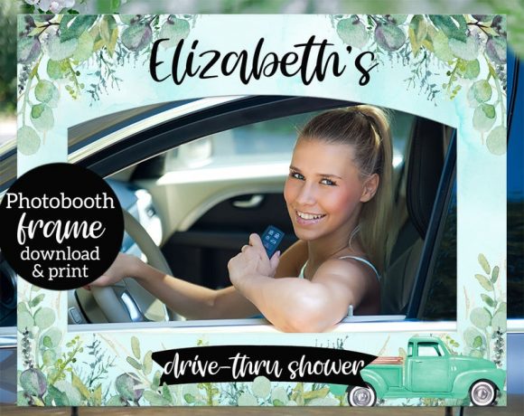 Drive-thru Baby Shower Photo Booth Frame