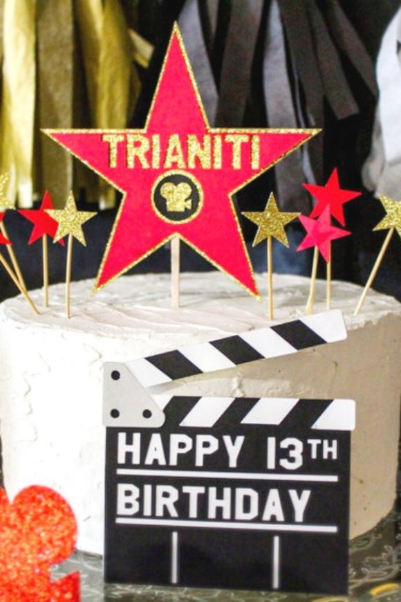 Hollywood Star Cake Topper