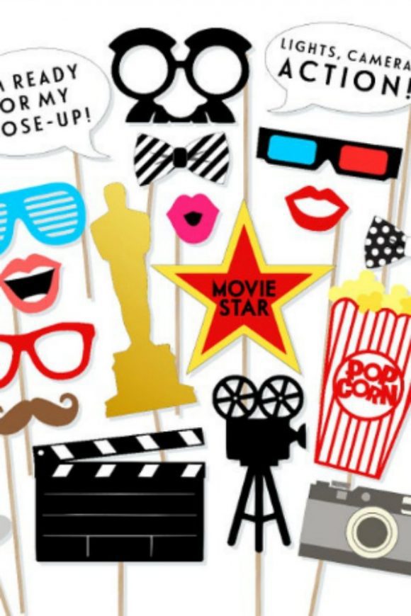 Movie Night Photo Booth Props