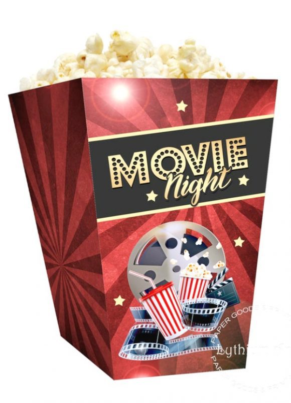 Movie Night Popcorn Boxes