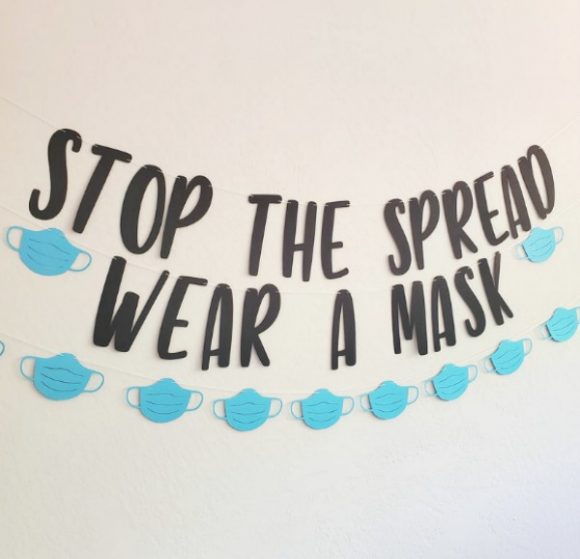 'Stop the Spread Wear a Mask' Banner