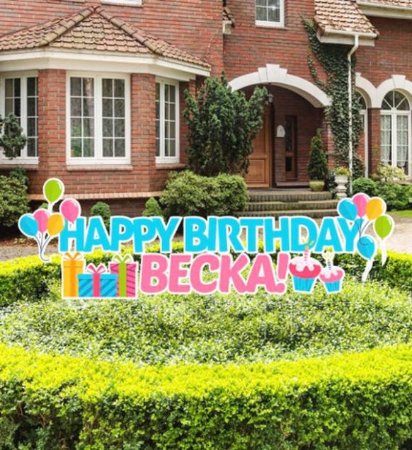 Happy Birthday Lawn Sign