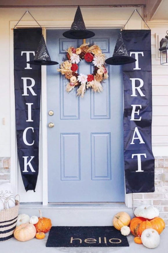 Trick or Treat Front Porch Banner