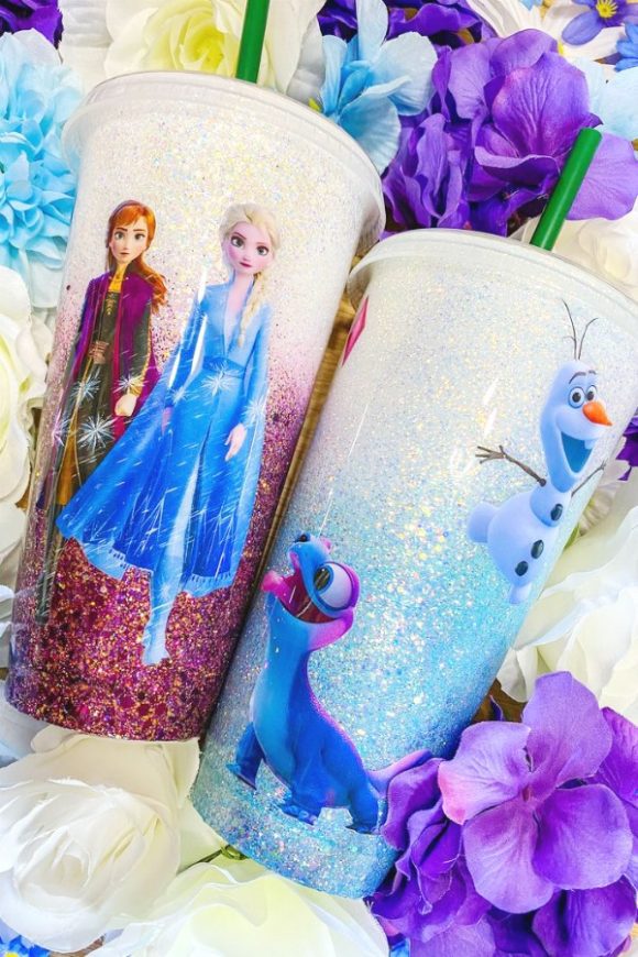 Frozen 2 Glitter Tumbler