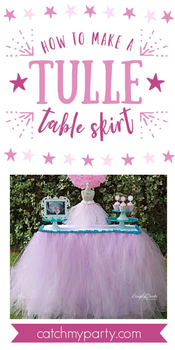 How to Make a Tulle Table Skirt