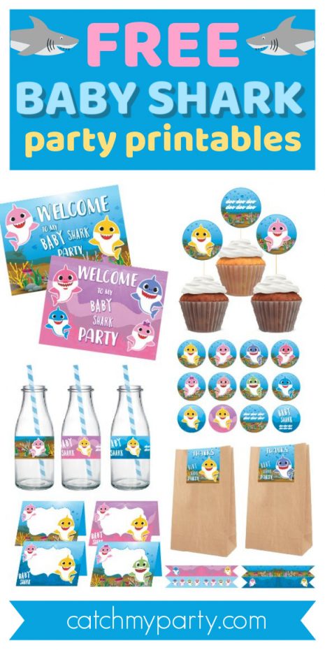 Download These Fun Free Baby Shark Party Printables, Now! - The Catch ...