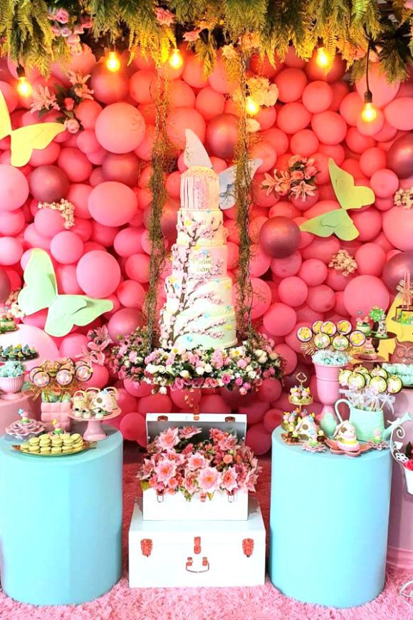 Butterfly 1st birthday party | CatchMyParty.com Butterfly 1st birthday party
