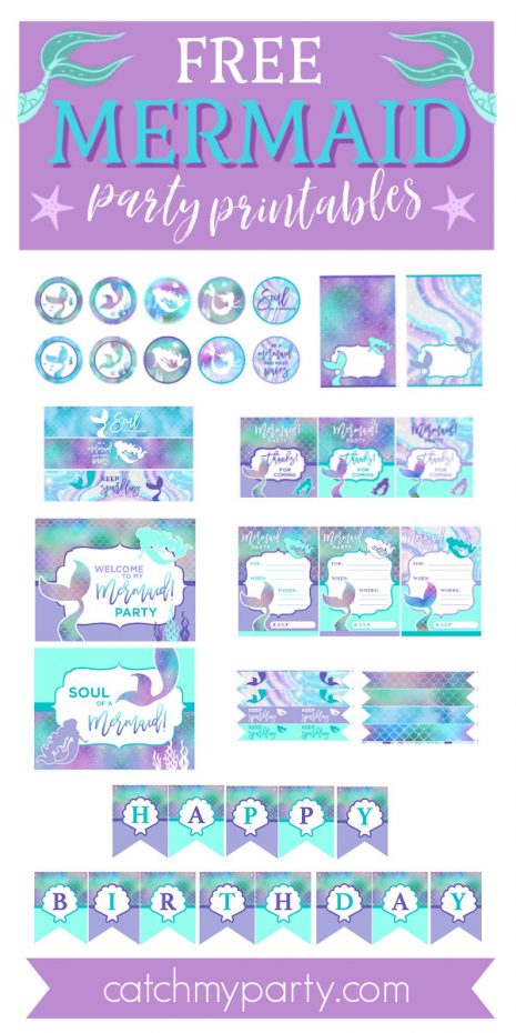 mermaidprintables_final - The Catch My Party Blog The Catch My Party Blog